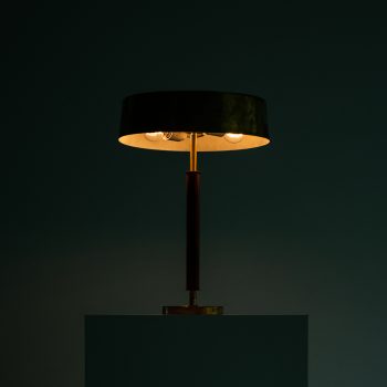 Boréns table lamp in rosewood and brass at Studio Schalling