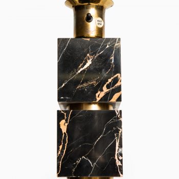 Table lamp in marble and brass by AB Stilarmatur at Studio Schalling