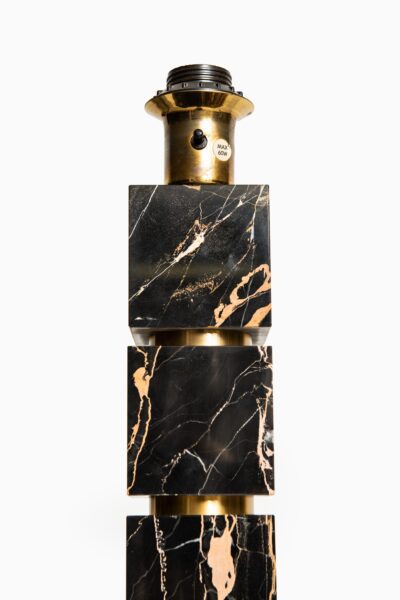 Table lamp in marble and brass by AB Stilarmatur at Studio Schalling