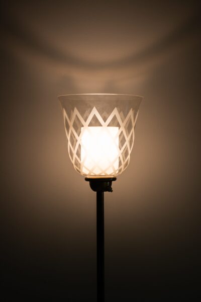 Bo Notini floor lamp / uplight by Glössner at Studio Schalling