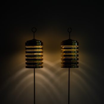 Hans-Agne Jakobsson G-20 floor lamps in brass at Studio Schalling