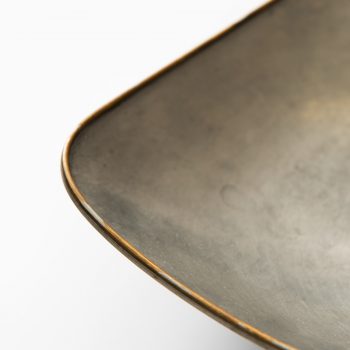 Pewter tray with brass rim by Svenskt Tenn at Studio Schalling