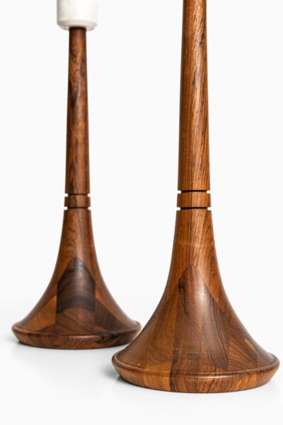 Table lamps in rosewood by AB Stilarmatur at Studio Schalling