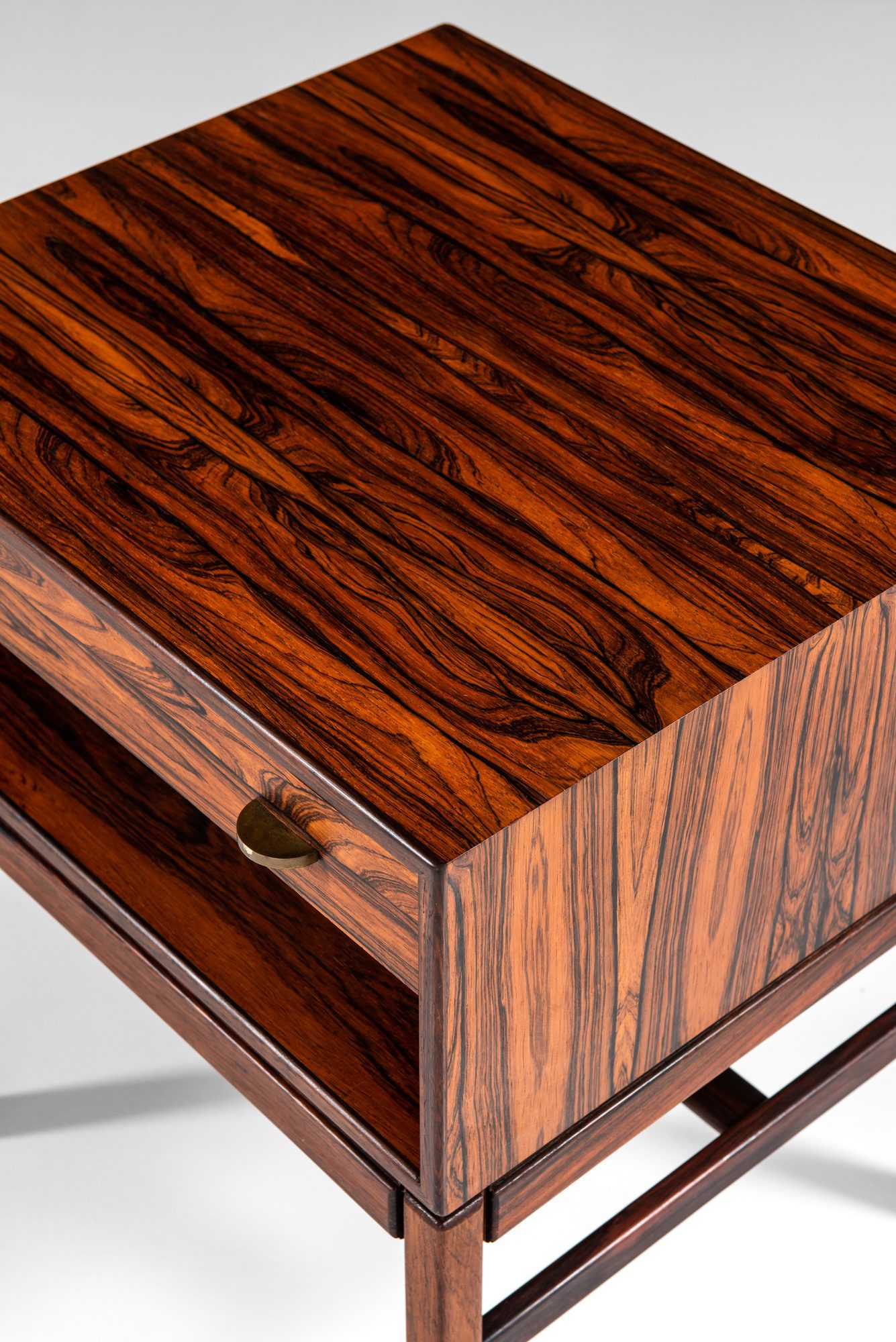 Sven Engström & Gunnar Myrstrand bedside tables in rosewood at Studio Schalling