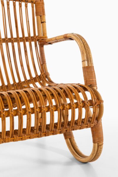 Easy chairs in rattan and cane at Studio Schalling