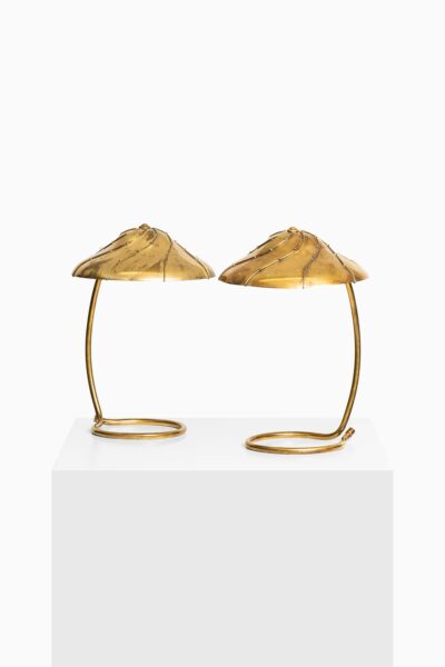 Paavo Tynell table lamps in brass at Studio Schalling