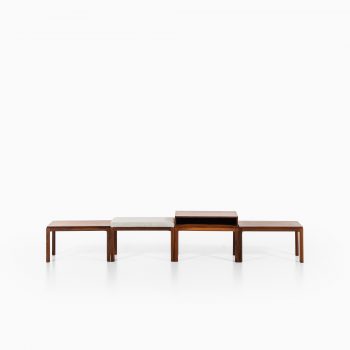 Kai Kristiansen set of 3 side tables and stool in rosewood at Studio Schalling