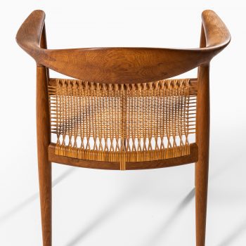 Hans Wegner JH-501 armchair in oak and cane at Studio Schalling
