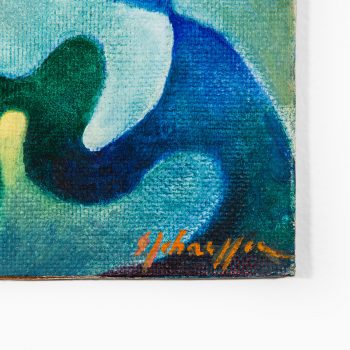 Sven Johansson acrylic painting on board at Studio Schalling