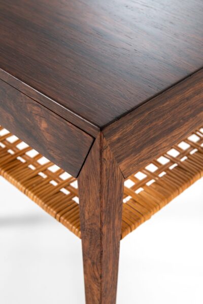 Severin Hansen bedside table in rosewood and woven cane at Studio Schalling