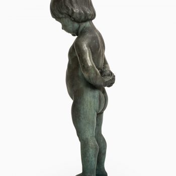 Anders Jönsson sculpture boy with apple at Studio Schalling