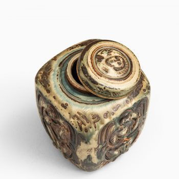 Jais Nielsen ceramic urn with lid by Royal Copenhagen at Studio Schalling