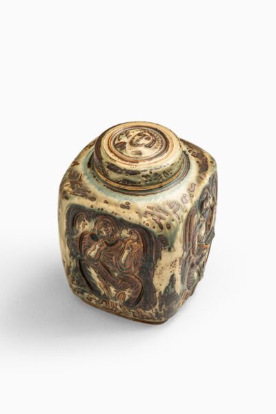 Jais Nielsen ceramic urn with lid by Royal Copenhagen at Studio Schalling