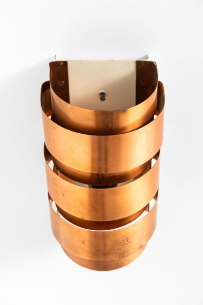 Hans-Agne Jakobsson V-155 wall lamps in copper at Studio Schalling