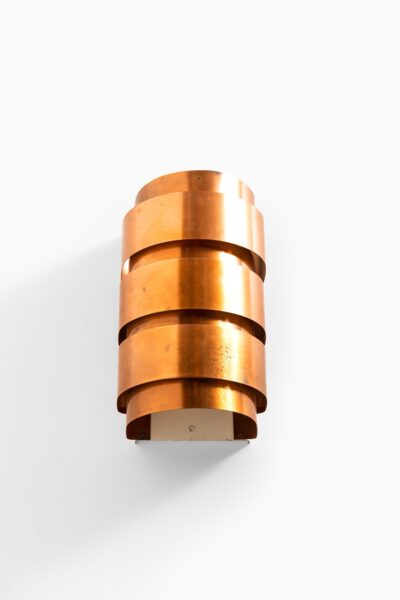Hans-Agne Jakobsson V-155 wall lamps in copper at Studio Schalling