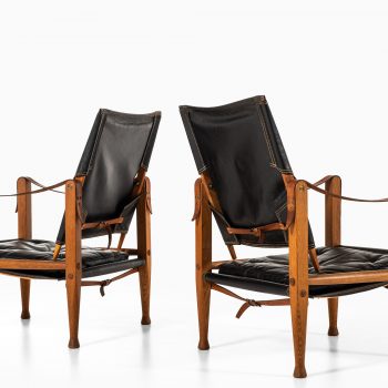 Kaare Klint safari easy chairs by Rud Rasmussen at Studio Schalling