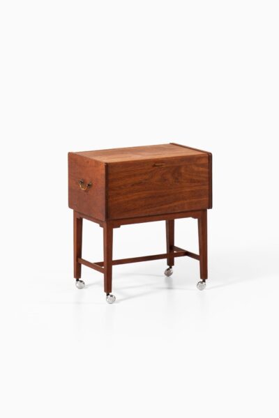 Ludvig Pontoppidan side table in teak and brass at Studio Schalling