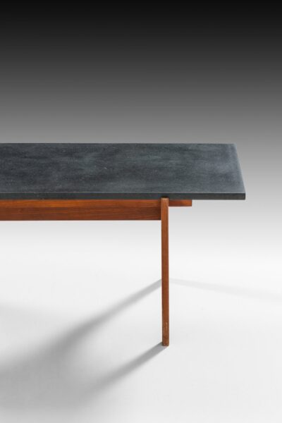 Hans-Agne Jakobsson side table in teak and granite at Studio Schalling