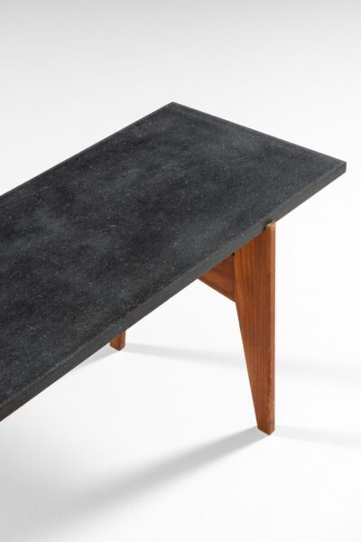 Hans-Agne Jakobsson side table in teak and granite at Studio Schalling