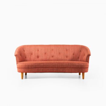 Carl Malmsten Roma sofa in red fabric at Studio Schalling