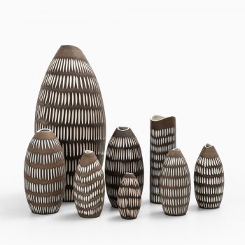 Ingrid Atterberg Negro ceramic vases at Studio Schalling