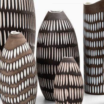 Ingrid Atterberg Negro ceramic vases at Studio Schalling