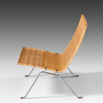 Poul Kjærholm PK-22 easy chairs in rattan at Studio Schalling