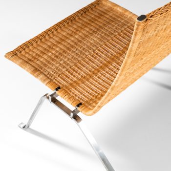 Poul Kjærholm PK-22 easy chairs in rattan at Studio Schalling
