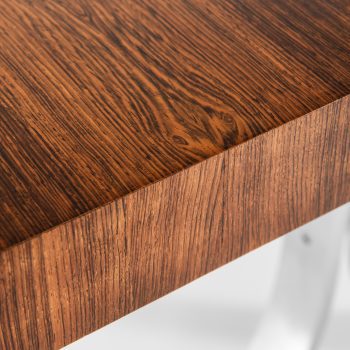 Poul Nørreklit dining table in rosewood and steel at Studio Schalling