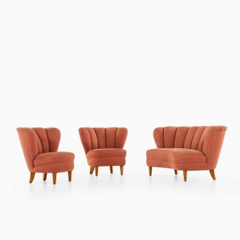 Pair of easy chairs in the manner of Otto Schulz at Studio Schalling