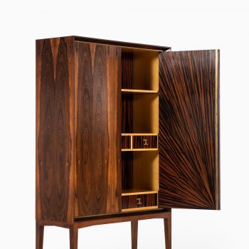 Mogens Lysell cabinet in rosewood and brass at Studio Schalling