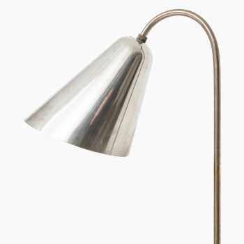 Vilhelm Lauritzen & Frits Schlegel floor lamp in nickel plated metal at Studio Schalling