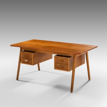 Poul Volther desk in teak and oak by FDB Møbler at Studio Schalling