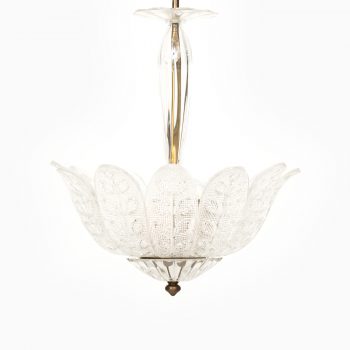 Carl Fagerlund ceiling lamp in brass and glass at Studio Schalling