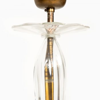 Carl Fagerlund ceiling lamp in brass and glass at Studio Schalling