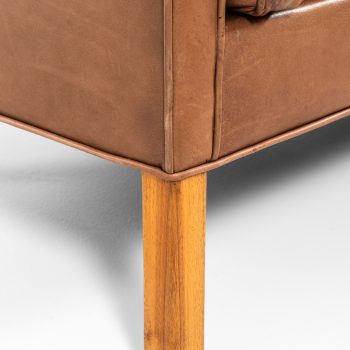 Børge Mogensen sofa model 2213 in brown leather at Studio Schalling