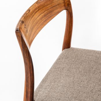 Niels O. Møller dining chairs model 77 in rosewood at Studio Schalling