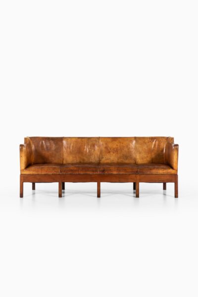 Jacob Kjær sofa in cuban mahogany and niger leather at Studio Schalling