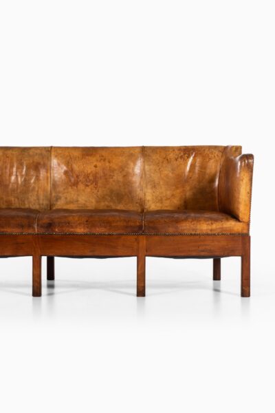 Jacob Kjær sofa in cuban mahogany and niger leather at Studio Schalling