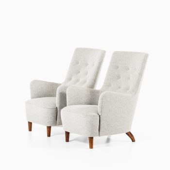 Carl-Axel Acking easy chairs in Kvadrat Hallingdal at Studio Schalling
