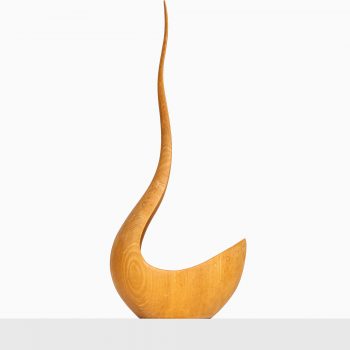 Bowl / sculpture in ash by unknown designer at Studio Schalling