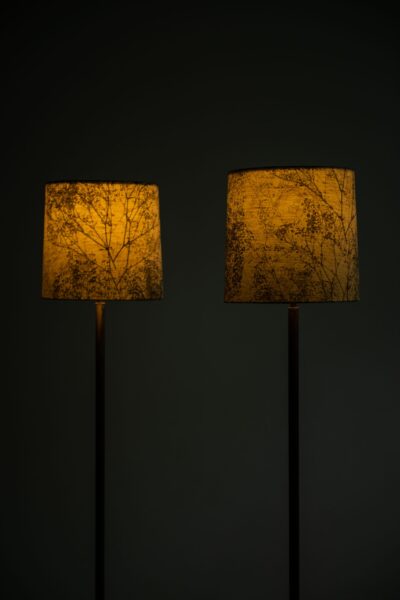 Pair of floor lamps attributed to Hans Bergström and produced by ASEA at Studio Schalling