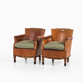 Pair of easy chairs attributed to Otto Schulz at Studio Schalling