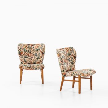 Erik Bertil Karlén attributed pair of easy chairs at Studio Schalling