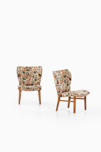 Erik Bertil Karlén attributed pair of easy chairs at Studio Schalling