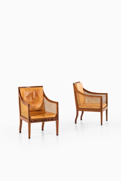 Kaare Klint pair of Bergere easy chairs by Rud. Rasmussen at Studio Schalling