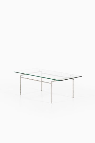 Poul Nørreklit coffee table in chrome and glass at Studio Schalling