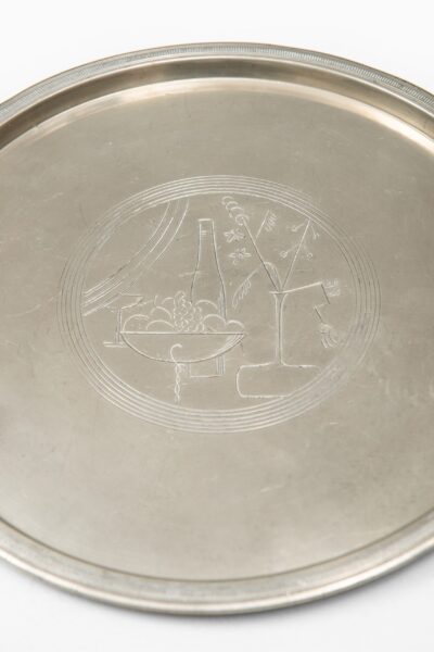 Sylvia Stave serving tray in pewter by C.G. Hallberg at Studio Schalling