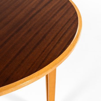 Carl-Axel Acking attributed side table in beech and mahogany at Studio Schalling