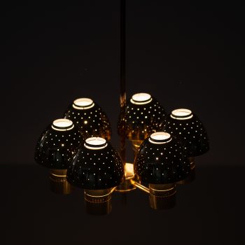 Hans-Agne Jakobsson ceiling lamp in brass at Studio Schalling